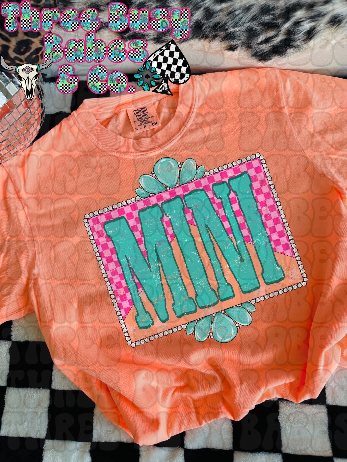 Neon Checkered Mini