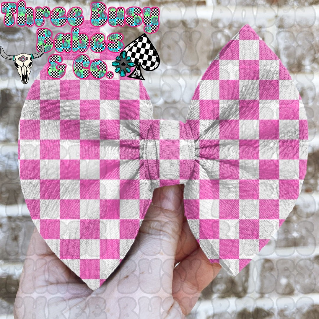 Pink Checkered