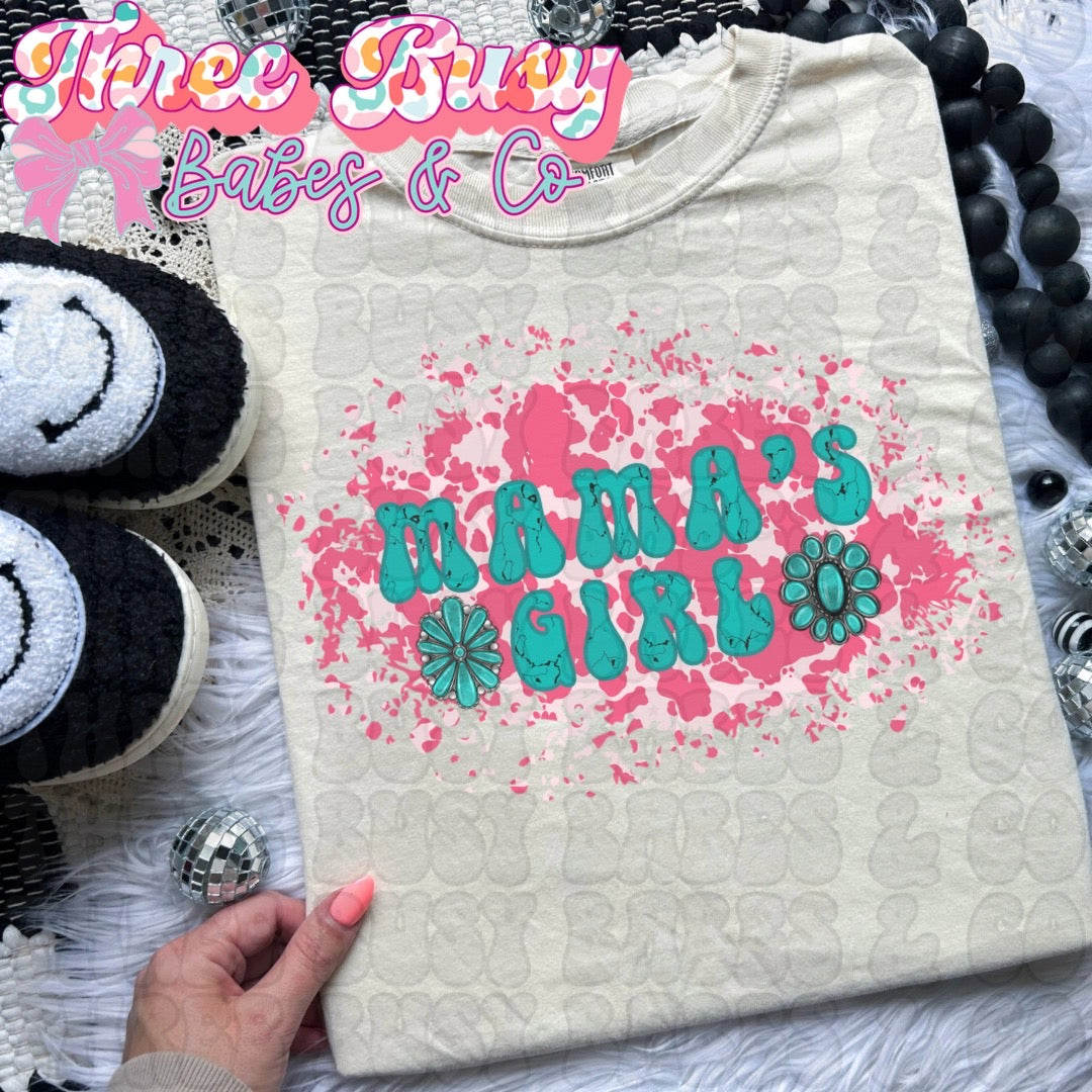 Pink Cowhide Mama's Girl