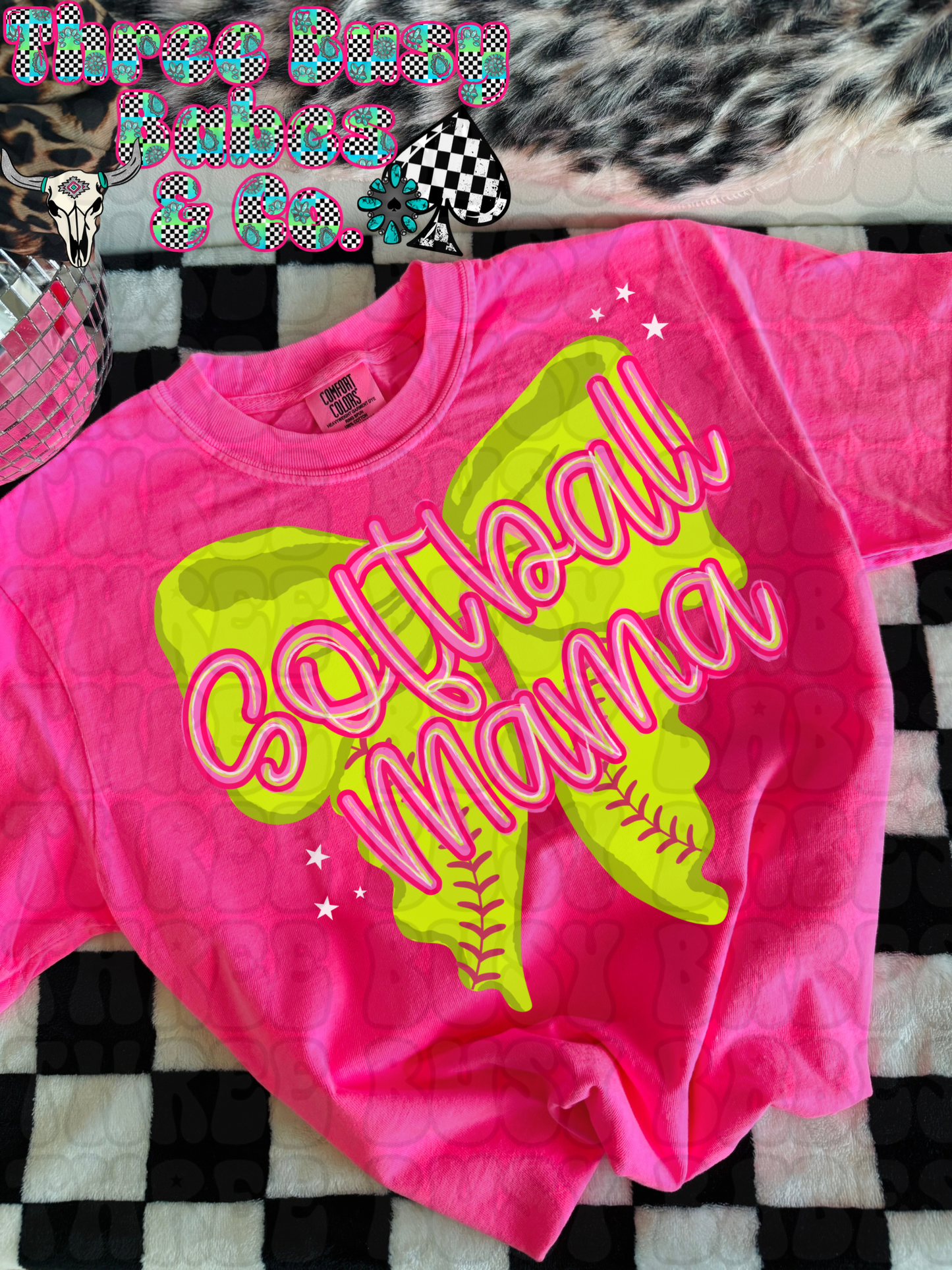 Coquette Softball Mama