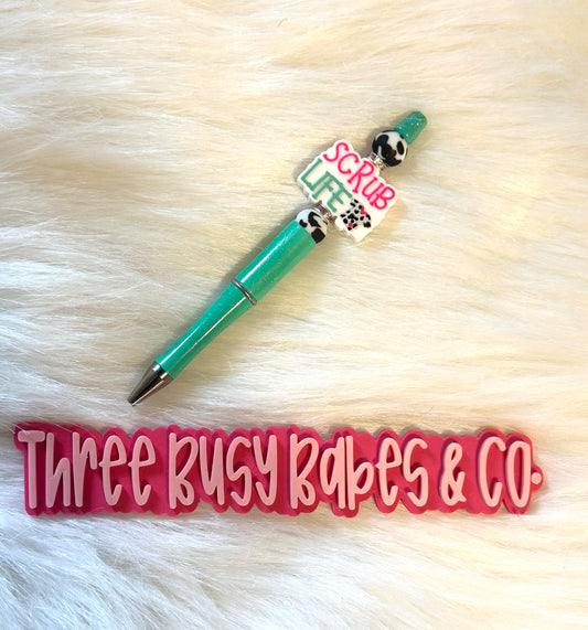 Scrub Life Beaded Pen