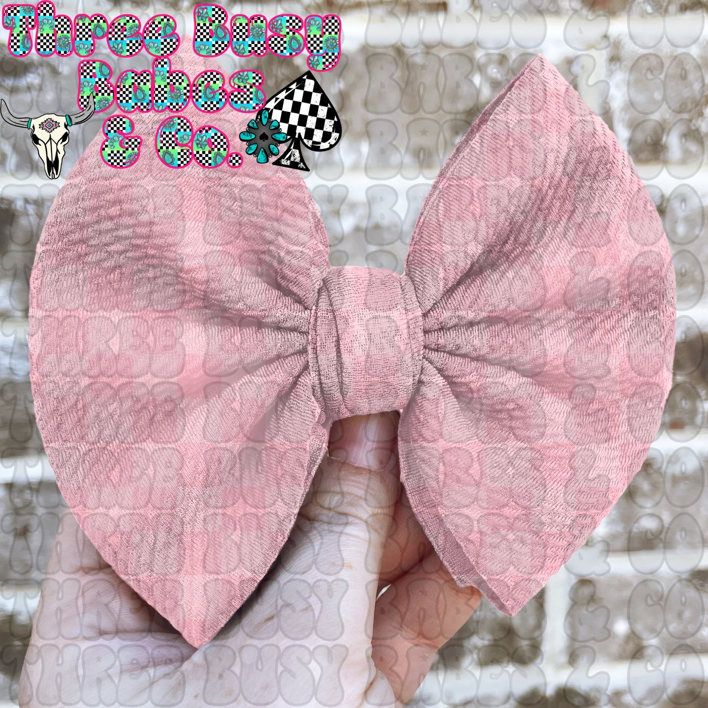 Pastel Pink Checkered